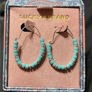 Lucky Brand Turquoise Beaded Earrings
